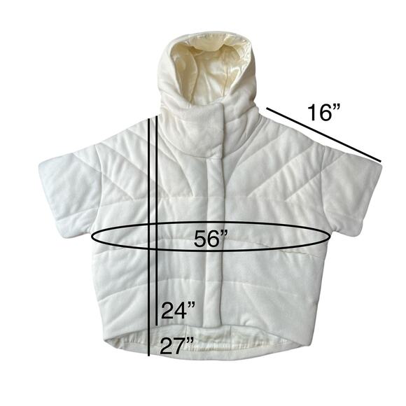Naked Cashmere Patti Puffer Hooded Jacket Size XS/S, Ecru - Picture 15 of 16